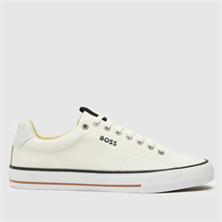 Boss - BOSS aiden tennis trainers in white (Mens)