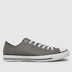 Converse - Converse all star ox faux trainers in pewter (Mens)
