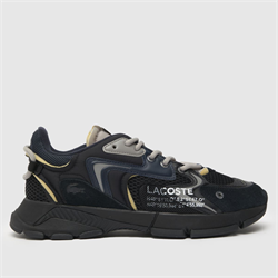 Lacoste - Lacoste l003 neo trainers in black & navy (Mens)