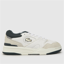 Lacoste - Lacoste lineshot trainers in white & green (Mens)