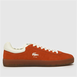 Lacoste - Lacoste baseshot trainers in orange (Mens)