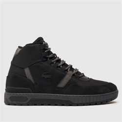 Lacoste - Lacoste t-clip wntr mid trainers in black (Mens)
