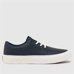 Tommy Jeans - Tommy Jeans vulcanised skate trainers in navy (Mens)