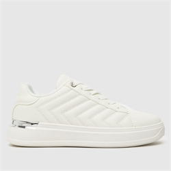 Schuh - schuh michelle stitched lace up trainers in white (Womens)