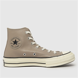 Converse - Converse chuck 70 hi leather trainers in beige (Womens)