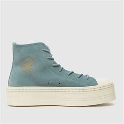 Converse - Converse all star modern lift trainers in pale blue (Womens)