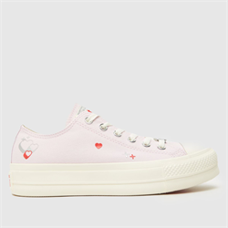 Converse - Converse all star lift ox y2k heart trainers in lilac (Womens)