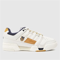 K-SWISS - K-SWISS gstaad gold trainers in white & gold (Womens)