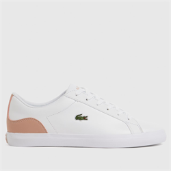 Lacoste - Lacoste lerond trainers in white & pink (Womens)