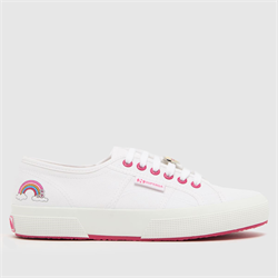Superga - Superga 2750 barbie movie pins trainers in white & pink (Womens)