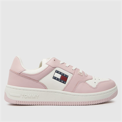 Tommy Jeans - Tommy Jeans retro basket trainers in pale pink (Womens)
