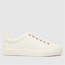 Schuh - schuh nina pu lace up trainers in white (Womens)
