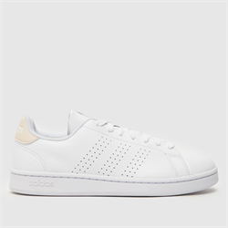Adidas - adidas advantage trainers in white & pink (Womens)