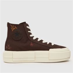 Converse - Converse all star cruise tiny tattoos trainers in dark brown (Womens)