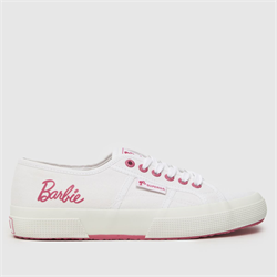 Superga - Superga 2750 barbie logo trainers in white & pink (Womens)