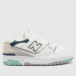 New Balance - New Balance 550 trainers in white & blue (Womens)
